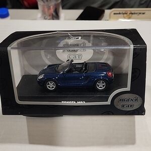 Maxi Car Blue Convertible Toyota MR2 Die-Cast Car
